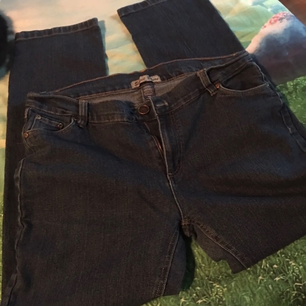 Deep Blue Jean Size 16A Street Blues Great Pants Womens 5-Pocket Jeans!